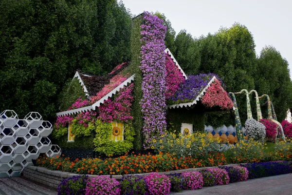 Lush Floral Cottage jigsaw puzzle
